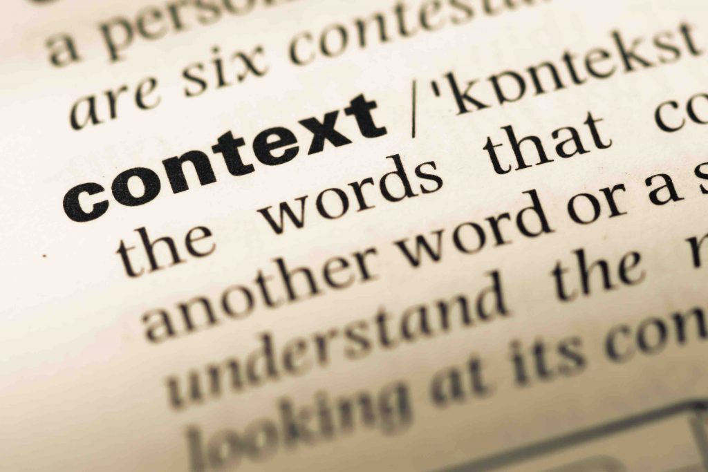 Why is context important in language?